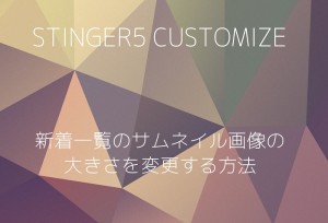 アイキャッチSTINGER５